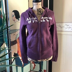 abercrombie & fitch zip up sweatshirt